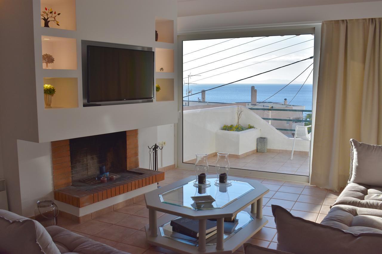 El Mar, 2 Bdr Seaview Apartment, 7 Min From Beach Lagonisi Exteriér fotografie