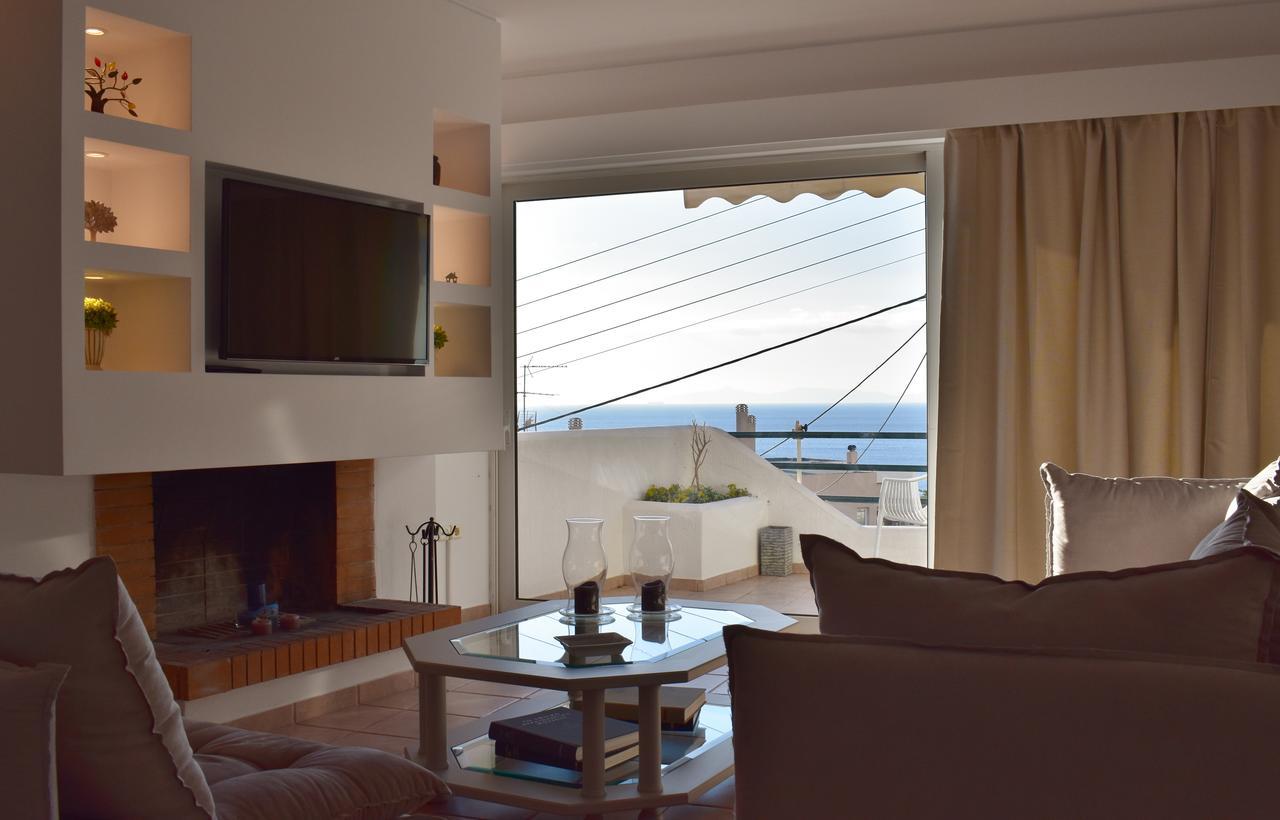 El Mar, 2 Bdr Seaview Apartment, 7 Min From Beach Lagonisi Exteriér fotografie